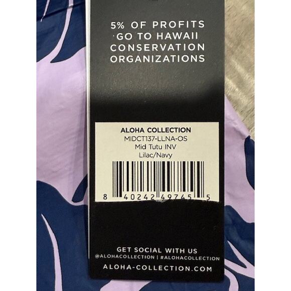 NWT Aloha Collection Mid Tutu INV Lilac/Navy Travel/Cosmetic/Utility Pouch - Picture 10 of 11